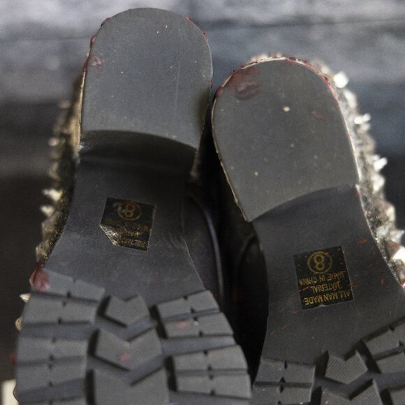 Michael Myers Zombie Peepshow Horror Boots - Size 8 - Bloody Horror Booties - Picture 10 of 13